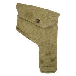 Holster, Web, Revolver, British, 1941, Blancoed