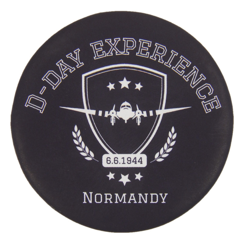 Magnet, soft touch, D-Day Experience, rond