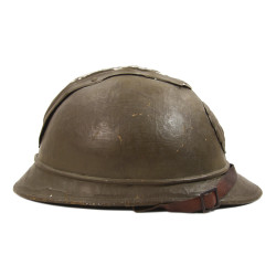 Casque Adrian, Mle 1915, en liège, Armée belge