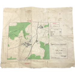 Map, Wielpütz, October 1944, SECRET, HQ XVIII Corps (Airborne), General Ridgway