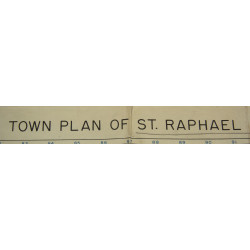 Plan de ville, Saint-Raphaël, Provence, US Army, 1944
