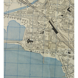 Plan de ville, Saint-Raphaël, Provence, US Army, 1944