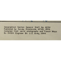 Plan de ville, Saint-Raphaël, Provence, US Army, 1944