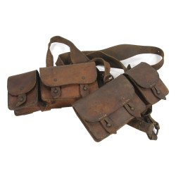 Suspenders & Ammunition Pouches, M1935/1937, French Army, Normandy