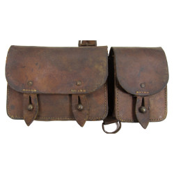Suspenders & Ammunition Pouches, M1935/1937, French Army, Normandy