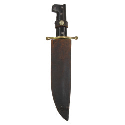 Knife, No. 18, COLLINS & CO., LEGITIMUS, with Leather Scabbard