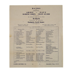 Jeu de cartes, SIGS, 1944, complet