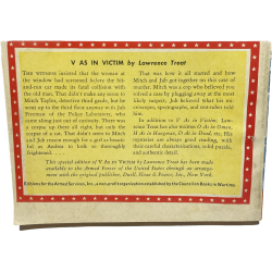 Novel, US Army, V as in Victim