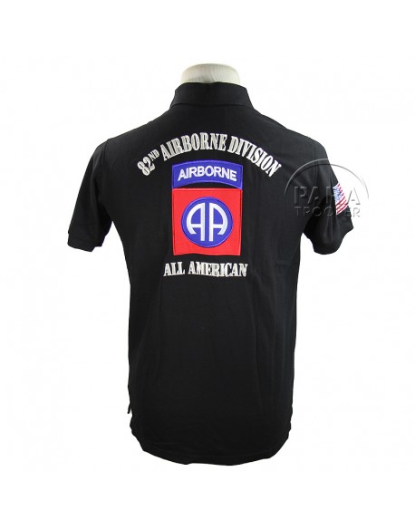 Polo, black, 82nd Abn., AIRBORNE Polo, black, 82nd Abn., AIRBORNE