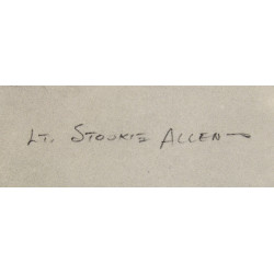 Croquis, pont Bailey, Saint-Sauveur-le-Vicomte, 1944
