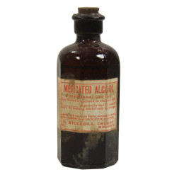 Flacon d'alcool, désinfectant, FULLERTON DRUG CO.