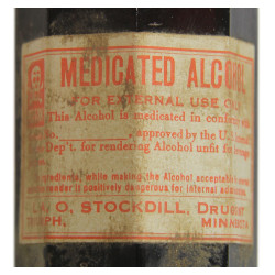 Flacon d'alcool, désinfectant, FULLERTON DRUG CO.