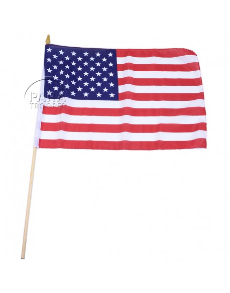 Drapeau USA, grand modèle, sur bâton