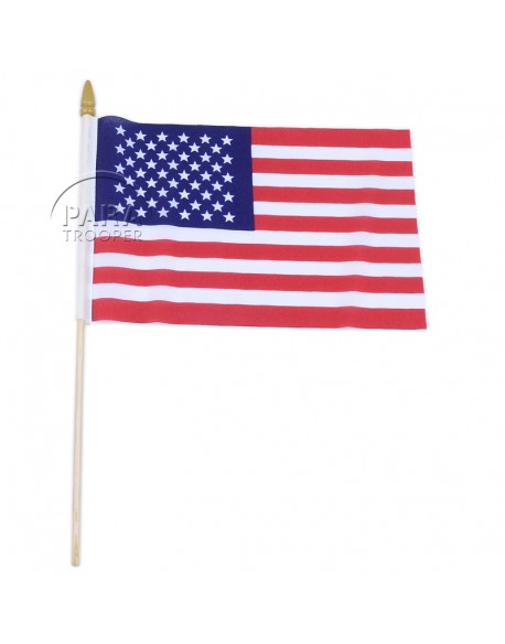 Drapeau USA, sur bâton