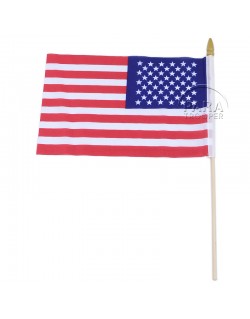 Drapeau USA, sur bâton