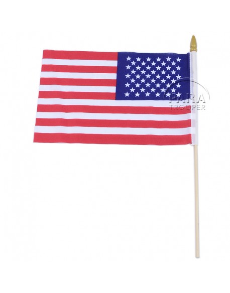 Flag, USA, on stick