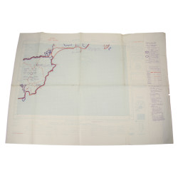 Carte, Cannes, opération Dragoon, SECRET, 1944, 509th PRCT