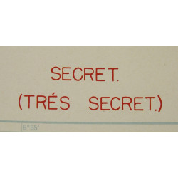 Carte, Cannes, opération Dragoon, SECRET, 1944, 509th PRCT