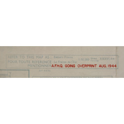 Carte, Cannes, opération Dragoon, SECRET, 1944, 509th PRCT