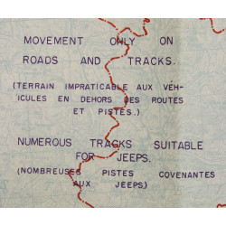 Carte, Cannes, opération Dragoon, SECRET, 1944, 509th PRCT