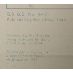 Carte, Cannes, opération Dragoon, SECRET, 1944, 509th PRCT