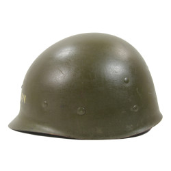 Sous-casque M1 (liner), WESTINGHOUSE, A washers verts, Pvt. Kenneth Billman