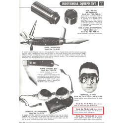 Lunettes Type E-1, USAAF, rouges, 1943