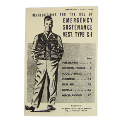 Vest, Survival, Type C-1, with Accessories