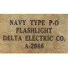 Flashlight, Type P-O, US Navy, with original box, 1943, Corpsman