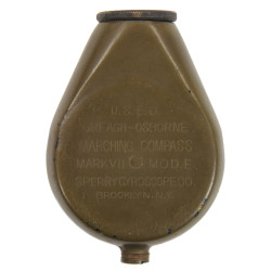 Boussole, CREAGH-OSBORNE Mark VII, US Army, avec étui cuir