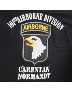 Polo, black, 502nd P.I.R., 101st Airborne, Carentan