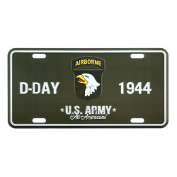Plate, Tin, Vehicle, D-Day 1944