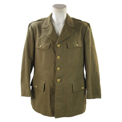Coat, Serge, Wool, OD, S/Sgt. Harry Bressler, 462nd Army Air Force Base Unit, 1940