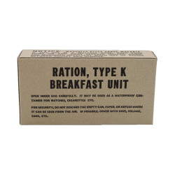 Ration K, Breakfast, 1er type, US Army