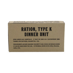 Ration K, Dinner, 1er type, US Army
