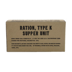 Ration K, Supper, 1er type, US Army