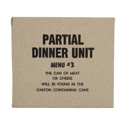 Partial dinner unit, 10 in 1, Menu N°3