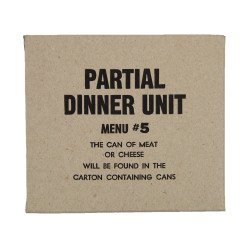 Partial dinner unit, 10 in 1, Menu N°5