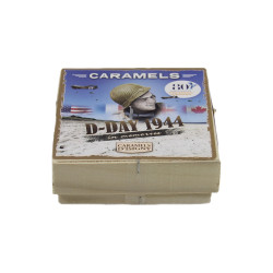 Boîte de caramels d'Isigny, 80e anniversaire du Débarquement, 75 g