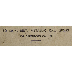 Box, 10-Link, Belt, Metallic, Caliber .50, Browning Machine Gun
