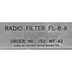 Filter, Radio, FL-8-A, USAAF