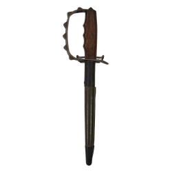 Couteau de tranchée, Knuckle Knife M1917, L.F. & C., avec fourreau