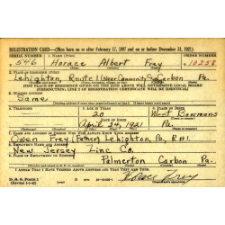 Report of Delinquency, T/5 Horace Frey, 893rd Ordnance Co., Sainte-Mère-Église, 1945