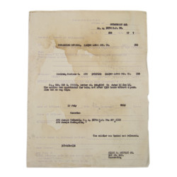 Rapport disciplinaire, Pfc. Mariano Ramirez, 1163rd Labor Sup. Co., Carentan, 1945