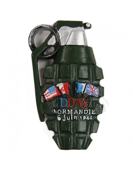 Magnet, Grenade, D-Day Normandie, resin