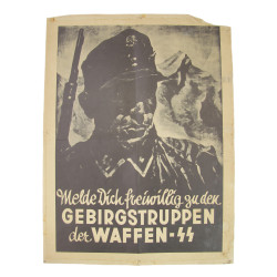 Affiche de propagande, Gebirgstruppen der Waffen-ᛋᛋ