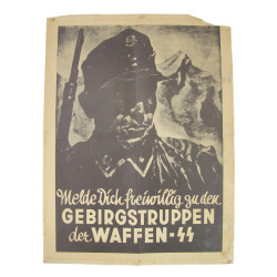 Poster, Propaganda, Gebirgstruppen der Waffen-ᛋᛋ