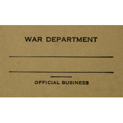 Enveloppe pour message, War Department