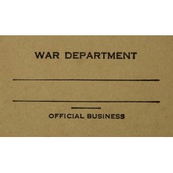 Enveloppe pour message, War Department