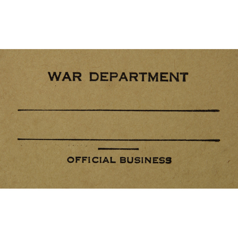 Envelope, War Department